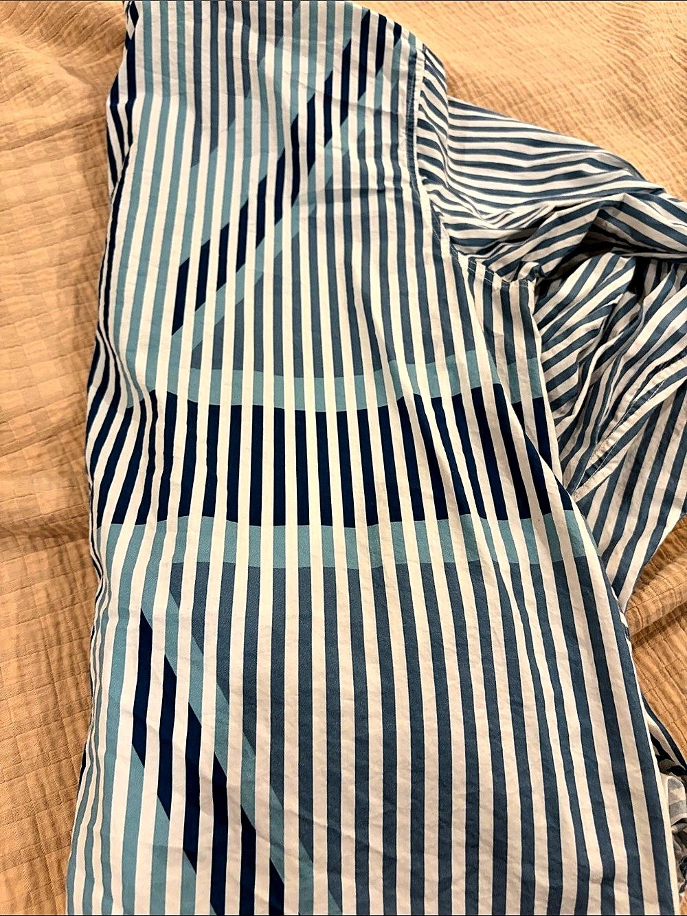 Boden UNION JACK Connie Relaxed Cotton Shirt Blue & White Size 4 - Picture 3 of 6